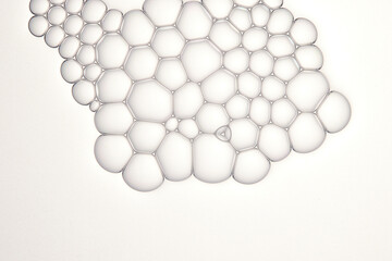 bubbles on a white background 