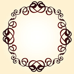 Frame of flowers. Flowers frame template. Vector illustration.