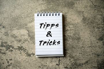 Notizblock mit Tipps & Tricks