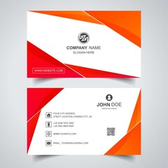 Creative business card wave template design