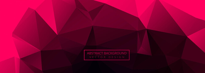 Abstract Geometric Polygonal banner background
