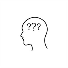 Question icon, Question mark icon symbol vector illustration on white background