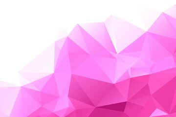 Naklejka premium Abstract Pink Geometric Polygonal background