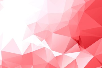 Abstract Red Geometric Polygonal background