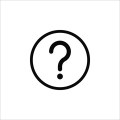 Question icon, Question mark icon symbol vector illustration on white background