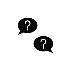 Question icon, Question mark icon symbol vector illustration on white background
