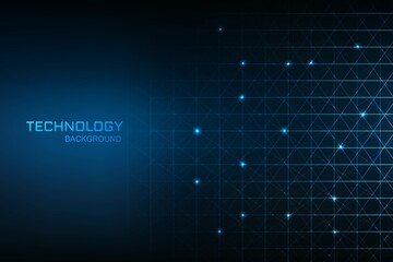 Technology digital concept blue background