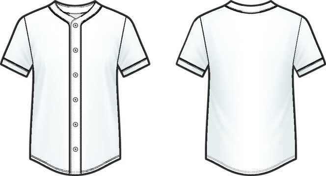 vector baseball jersey blank