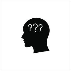 Question icon, Question mark icon symbol vector illustration on white background