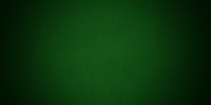 Elegant dark emerald green background with black shadow border and old vintage grunge texture design 