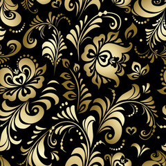 A Seamless pattern. Russian art painting Khokhloma - 474636709
