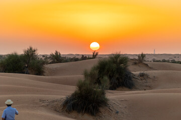 Sundowner in the Dubai desert conservation area