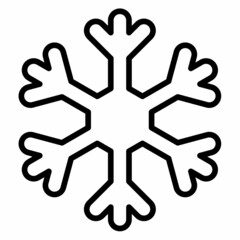 snow frost winter single isolated icon with outline style