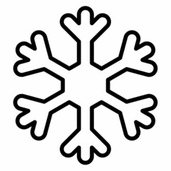 snow frost winter single isolated icon with outline style