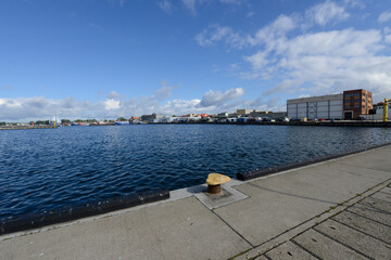 Obraz premium view of the sea port in Hel