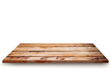 wooden table. Use as a montage for displaying items.Concept in a vintage style, Clipping path