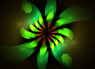 Symmetry abstract fractal