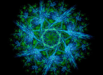 Symmetry abstract fractal