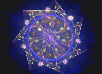 Symmetry abstract fractal