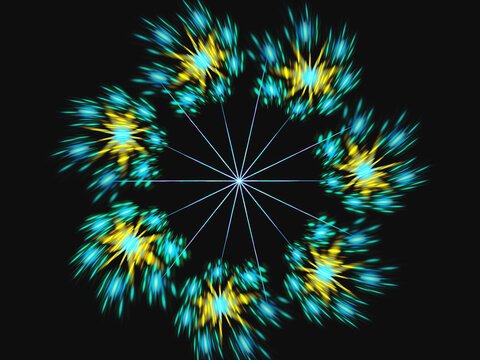 Symmetry abstract fractal