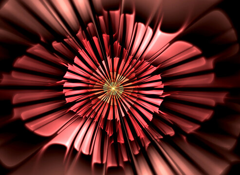 Abstract fractal color pattern on black backgraund