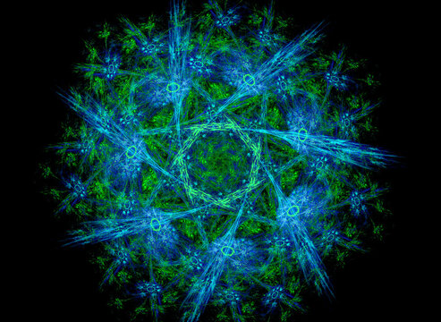 Symmetry abstract fractal