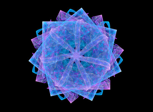 Symmetry abstract fractal