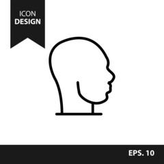 People icon, isolated. Flat design on white background