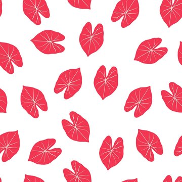 Seamless pattern with caladium srilompon