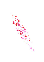 Red Heart Background White Vector. Mother Backdrop Confetti. Violet Folded Texture. Fond Heart Anniversary Frame. Pink Honeymoon Illustration.