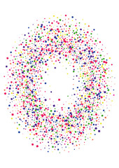 Blue Surprise Square Decoration. Stars Dot Background. Green Circle Illustration. Scattered Confetti Decoration. Pink Stardust Star.