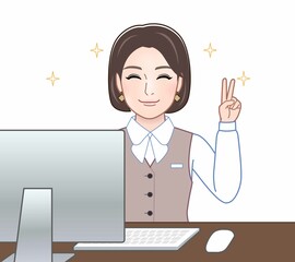 事務職の女性