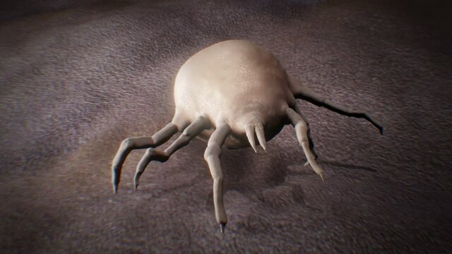 dust mite on fabric