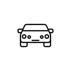 car flat icon vector illustration