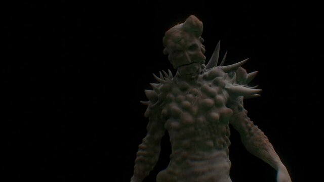 monster in dark