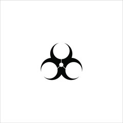 biohazard icon vector illustration