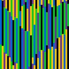 Seamless geometric pattern of stripes of bright colors. Vector background for modern minimalist design