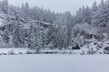 Schöne Winterlandschaft auf den Höhen des Thüringer Waldes bei Floh-Seligenthal - Thüringen