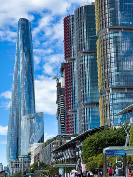 Barangaroo buildings and King Street wharf, Sydney