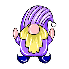 Adorable Gnomes cartoon . Cute Little Christmas Gnome Collections