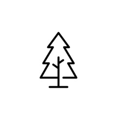 tree flat icon vector illustration