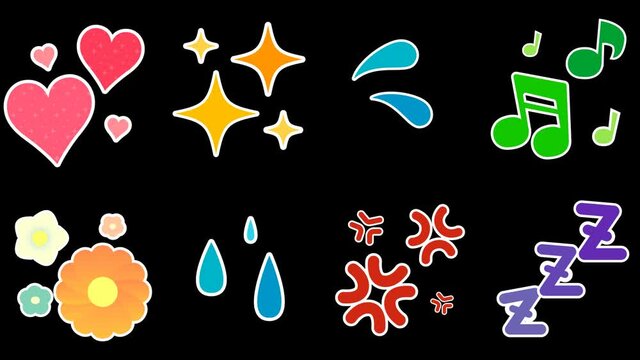 絵文字8種