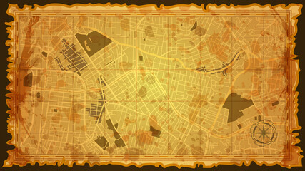 map vintage porty Alegre