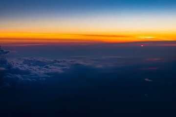 sunset over the sea