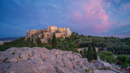 Acropolis and panoramic view over City of Athens