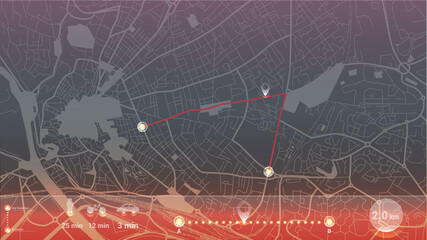 this is map of city of GPS Navigation