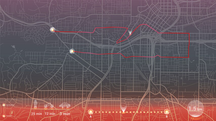 this is map of Atalanta city of GPS Navigation