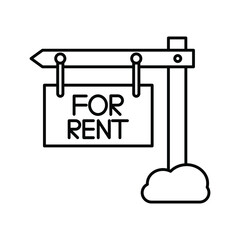 Rent board Vector icon which is suitable for commercial work and easily modify or edit it

