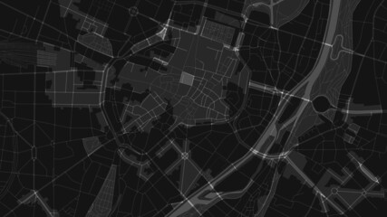 black and white map city of 