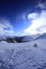 Obraz premium View From Kondracka Przełęcz, Dolina Cicha, Dolina Kondratowa, Tatra Mountains